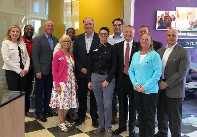 CUs and MCUL meet with US Congressman Dan Kildee at ELGA Credit Union's new downtown Flint Branch. CUs and MCUL meet with US Congressman Dan Kildee at ELGA Credit Union's new downtown Flint Branch.